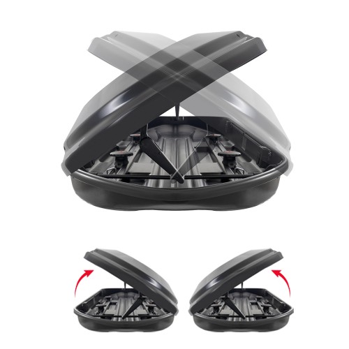 ΜΠΑΓΚΑΖΙΕΡΑ ΟΡΟΦΗΣ DIAMOND 500 DUO BLACK (ΜΑΥΡΗ/ΓΥΑΛΙΣΤΕΡΗ) MENABO
