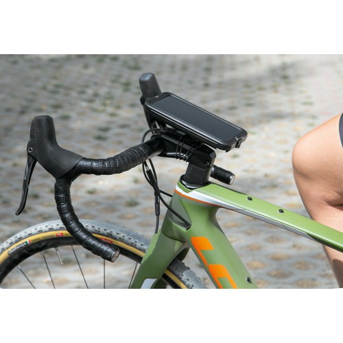 Βάση Στήριξης Κινητού Bike της σειράς Optiline για Τιμόνι Μηχανής, Ποδηλάτου, E-bike, Scooter με διάμετρο από 19 mm έως 35 mm με ρυθμιζόμενους EPDM ιμάντες δέσης και σύστημα Duolock, συμβατή με Θήκες ή Αντάπτορες Κινητού Optiline