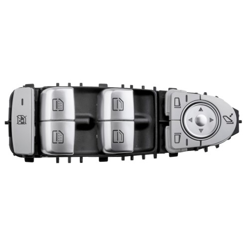 ΔΙΑΚΟΠΤΗΣ ΓΙΑ MERCEDES E-KLAS W213/S-KLAS W222 ΠΑΡΑΘΥΡΩΝ ΟΔΗΓΟΥ ΜΑΥΡΟ/ΑΣΗΜΙ ΜΕ ΛΕΥΚΟ ΦΩΣ 3PIN orig.A2139054803