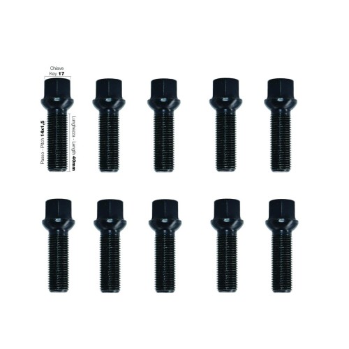 ΜΠΟΥΛΟΝΙΑ ΣΦΑΙΡΙΚΑ 14x1,50 40mm (17) ΜΑΥΡΑ  SIMONI RACING - 10 TEM.