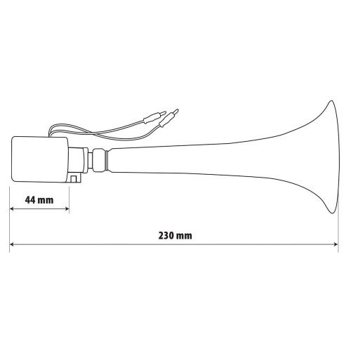 ΚΟΡΝΑ ΗΛΕΚΤΡΟΠΝΕΥΜΑΤΙΚΗ ΜΟΝΗ 12>36V 110db 