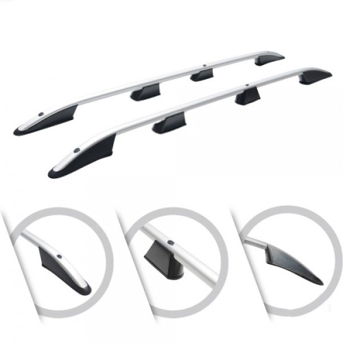 ΜΠΑΡΕΣ ΟΡΟΦΗΣ ΓΙΑ FORD TRANSIT CONNECT / TOURNEO CONNECT / VW CADDY 2021+ ΠΑΡΑΛΛΗΛΕΣ L1 ΑΛΟΥΜΙΝΙΟΥ ΑΣΗΜΙ ΟMTEC - 2 TEMΑΧΙΑ