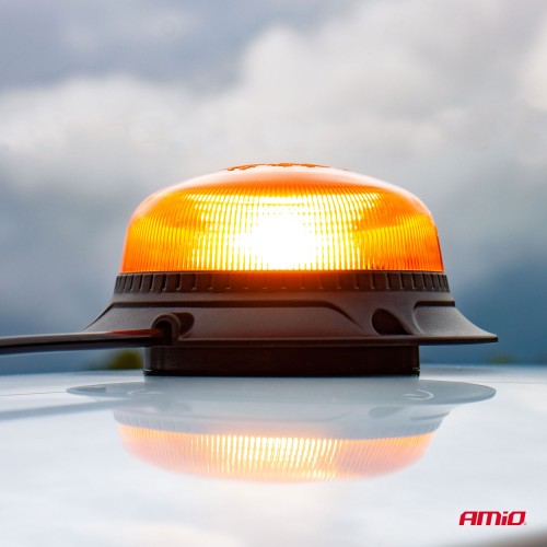Amio - ΦΑΡΟΣ LED MINI FLAT 12/24V 18SMD IP56 ΠΟΡΤΟΚΑΛΙ ΒΙΔΩΤΟΣ 113x47mm -1 ΤΕΜ. (02927/AM)