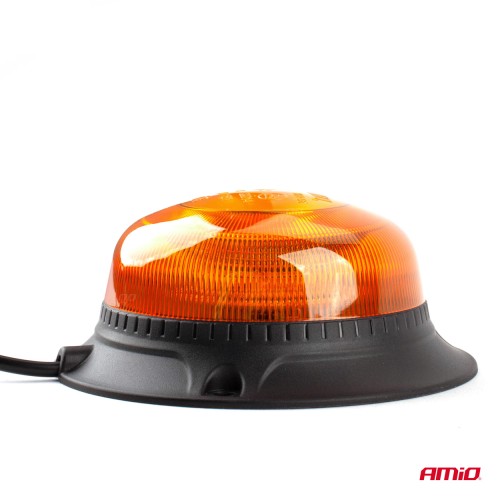 Amio - ΦΑΡΟΣ LED MINI FLAT 12/24V 18SMD IP56 ΠΟΡΤΟΚΑΛΙ ΜΑΓΝΗΤΙΚΟΣ/ΒΙΔΩΤΟΣ ΜΕ ΦΙΣ ΑΝΑΠΤΗΡΑ 113x64mm -1 ΤΕΜ. (02925/AM)