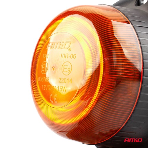 Amio - ΦΑΡΟΣ LED MINI 12/24V 18SMD IP56 ΠΟΡΤΟΚΑΛΙ ΜΑΓΝΗΤΙΚΟΣ/ΒΙΔΩΤΟΣ ΜΕ ΦΙΣ ΑΝΑΠΤΗΡΑ 113x69mm -1 ΤΕΜ. (02924/AM)