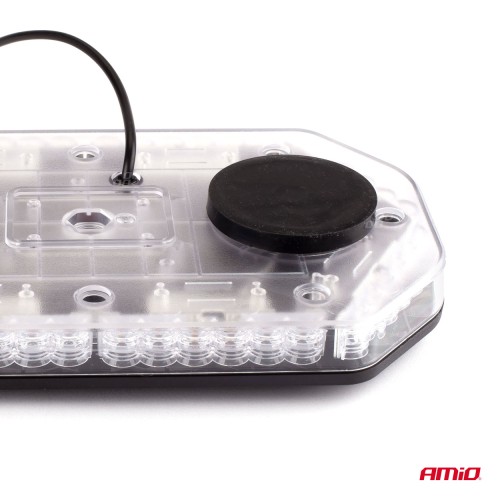 Amio - ΦΑΡΟΣ/ΜΠΑΡΑ 12>24V 48SMD LED ΠΟΡΤΟΚΑΛΙ ΜΕ ΦΙΣ ΑΝΑΠΤΗΡΑ & ΜΑΓΝΗΤΙΚΗ ΒΑΣΗ 293x171x46mm​ -1 ΤΕΜ. (02920/AM)
