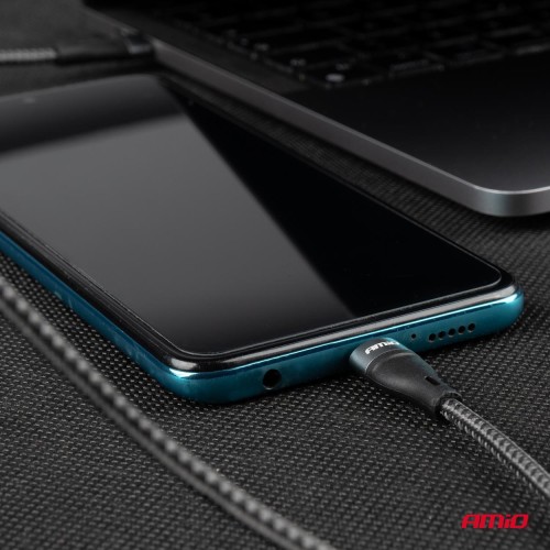 Amio - ΚΑΛΩΔΙΟ ΦΟΡΤΙΣΗΣ ΚΑΙ ΣΥΓΧΡΟΝΙΣΜΟΥ USB TYPE C 200cm 3.0A UC-18 - 1 ΤΕΜ. (02930/AM)