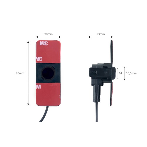 AMiO – Σύστημα Παρκαρίσματος 12V με 8 Αισθητήρες Inside Mount 16,5mm σε Μαύρο χρώμα και Buzzer, σταθμεύστε με απόλυτη ασφάλεια και εργοστασιακή αισθητική – 1 Τεμ. (02254/AM)
