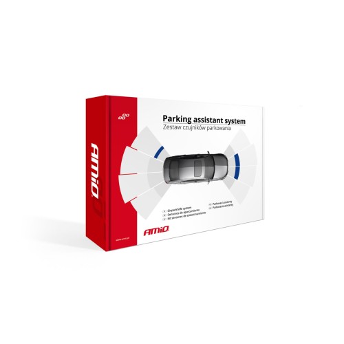 AMiO – Σύστημα Παρκαρίσματος 12V με 8 Αισθητήρες Inside Mount 16,5mm και Έγχρωμη Οθόνη LED-Graph, εξασφαλίστε κορυφαία περιμετρική ορατότητα και απόλυτη προστασία από κρυφά εμπόδια – 1 Τεμ. (02258/AM)