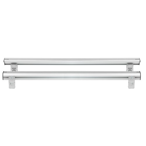 ΒΑΣΕΙΣ ΣΤΗΡΙΞΗΣ ΑΛΟΥΜΙΝΙΟΥ TBR FIXING PROFILE KIT M 116,6 cm ΣΕ ΑΣΗΜΙ ΧΡΩΜΑ ΜΕ ΥΠΟΔΟΧΕΣ T-SYSTEM ΓΙΑ ΜΠΑΡΕΣ TBR ΚΑΡΟΤΣΑΣ ΣΕ PICKUP ΚΑΙ ΑΓΡΟΤΙΚΑ ΟΧΗΜΑΤΑ MENABO - 2 ΤΕΜ.