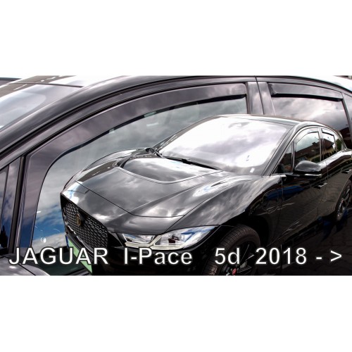 ΑΝΕΜΟΘΡΑΥΣΤΕΣ ΓΙΑ JAGUAR I-PACE 5D 2018+ ΣΕΤ ΑΥΤΟΚΙΝΗΤΟΥ ΑΠΟ ΕΥΚΑΜΠΤΟ ΦΙΜΕ ΠΛΑΣΤΙΚΟ HEKO - 4 ΤΕΜ.