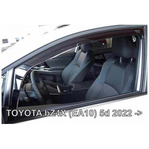 ΑΝΕΜΟΘΡΑΥΣΤΕΣ ΓΙΑ TOYOTA BZ4X (EA10) 5D 2022+ - ΖΕΥΓΑΡΙ ΑΥΤΟΚΙΝΗΤΟΥ ΑΠΟ ΕΥΚΑΜΠΤΟ ΦΙΜΕ ΠΛΑΣΤΙΚΟ HEKO -  2 ΤΕΜ.