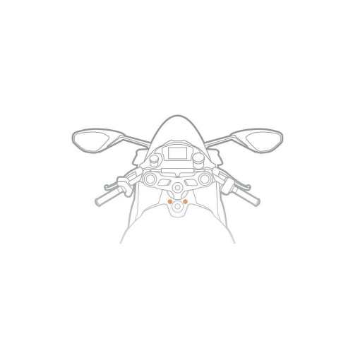 Βάση Στήριξης Κινητού Panigale της σειράς Titan Optiline για τις Βίδες στην Μίζα στο Τιμόνι Μηχανής Panigale 899, 959, V2, 1199, 1299, V4 με σύστημα Duolock, συμβατή με Θήκες ή Αντάπτορες Κινητού Optiline