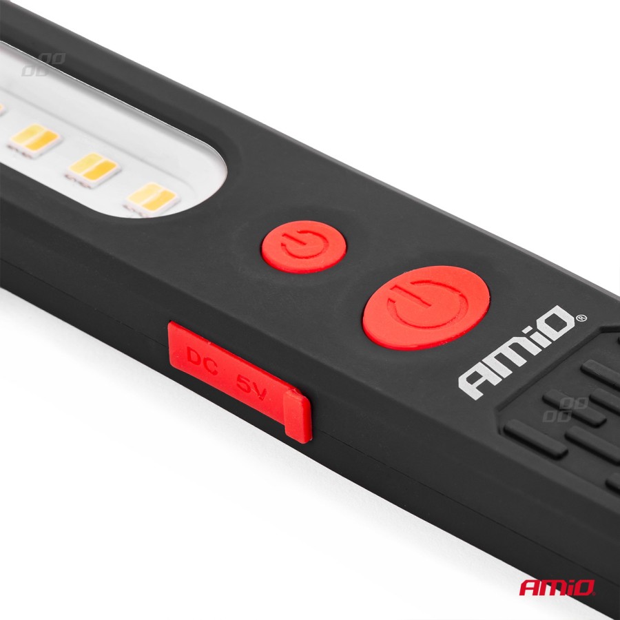 Amio - ΦΑΚΟΣ ΕΡΓΑΣΙΑΣ ΧΕΙΡΟΣ ΜΕ ΜΑΓΝΗΤΗ MICRO USB SMD LED 1200mAh 37x16x241mm - 1 ΤΕΜ. (02819/AM)