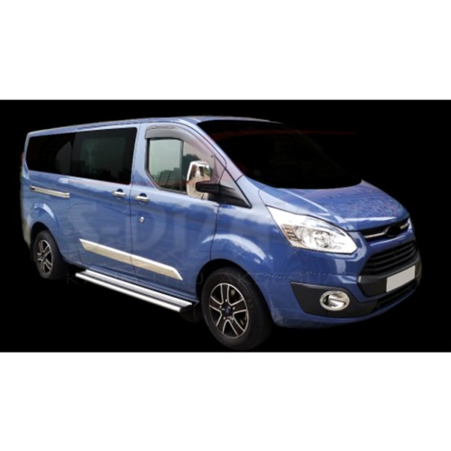 ΚΑΠΑΚΙΑ ΚΑΘΡΕΠΤΗ ΧΡΩΜΙΟΥ ΜΕΤΑΛΛΙΚΑ ΓΙΑ FORD TOURNEO CUSTOM C-CERIES COURIER 2012+ ΧΡΩΜΙΟ