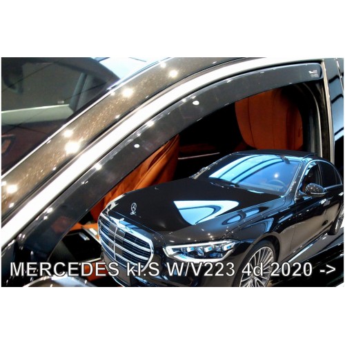 ΑΝΕΜΟΘΡΑΥΣΤΕΣ ΓΙΑ MERCEDES S W223 /V223 4D 2020+ ΖΕΥΓΑΡΙ ΑΠΟ ΕΥΚΑΜΠΤΟ ΦΙΜΕ ΠΛΑΣΤΙΚΟ HEKO - 2 ΤΕΜ.