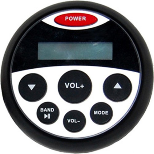 MP3 PLAYER 89MM - 12V - 4X25W ΜΕ ΡΑΔΙΟΦΩΝΟ/USB/BLUETOOTH ΑΔΙΑΒΡΟΧΟ ΣΤΡΟΓΓΥΛΟ ΜΑΥΡΟ