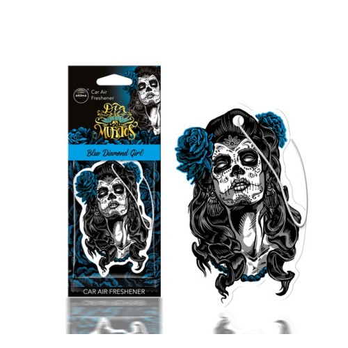 Amio - ΑΡΩΜΑΤΙΚΟ ΚΡΕΜΑΣΤΟ AROMA CAR MUERTOS BLUE DIAMONT GIRL - 1 TEM. (A10820/AM)