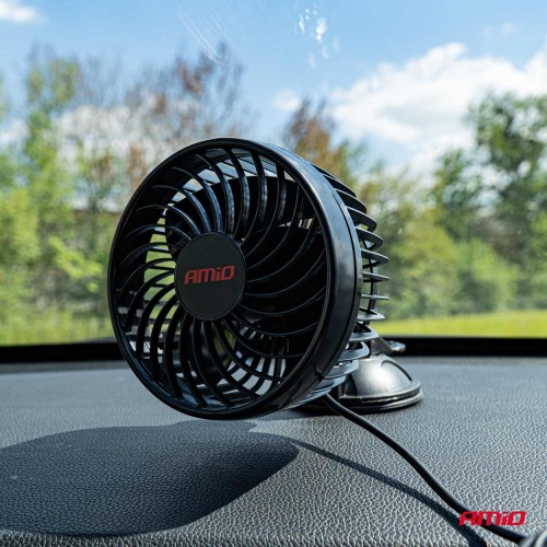 Amio - ΑΝΕΜΙΣΤΗΡΑΣ 12V 4,5'' (12,2cm) ΜΕ ΦΙΣ ΑΝΑΠΤΗΡΑ 2 ΤΑΧΥΤΗΤΩΝ & ΒΕΝΤΟΥΖΑ PRO SERIES - 1 TEM. (03001/AM)