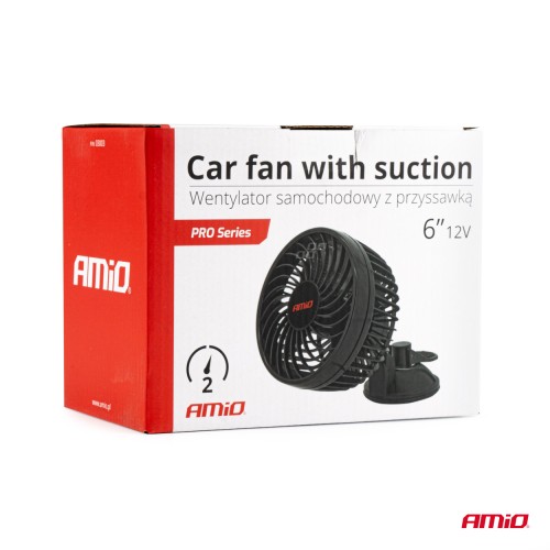 Amio - ΑΝΕΜΙΣΤΗΡΑΣ 12V 6'' (15,2cm) ΜΕ ΦΙΣ ΑΝΑΠΤΗΡΑ 2 ΤΑΧΥΤΗΤΩΝ & ΒΕΝΤΟΥΖΑ PRO SERIES - 1 TEM. (03003/AM)