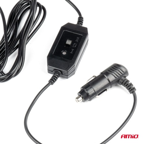 Amio - ΑΝΕΜΙΣΤΗΡΑΣ ΔΙΠΛΟΣ 12V 2χ4''(10,8cm) ΜΕ ΦΙΣ ΑΝΑΠΤΗΡΑ/2 ΤΑΧΥΤΗΤΩΝ/ ΜΕ ΒΕΝΤΟΥΖΑ PRO SERIES - 1 TEM. (03010/AM)