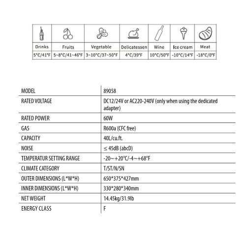 ΨΥΓΕΙΟ/ΚΑΤΑΨΥΚΤΗΣ 40LT/12/24V+220V ΦΟΡΗΤΟ ΜΕ ΣΥΜΠΙΕΣΤΗ/ΘΕΡΜΟΣΤΑΤΗ ΚΑΙ ΨΗΦΙΑΚΗ ΟΘΟΝΗ FC-40 LAMPA - 1 TEM.