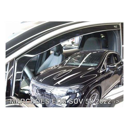ΑΝΕΜΟΘΡΑΥΣΤΕΣ ΓΙΑ MERCEDES EQS SUV 5D 2022+? ΖΕΥΓΑΡΙ ΑΠΟ ΕΥΚΑΜΠΤΟ ΦΙΜΕ ΠΛΑΣΤΙΚΟ HEKO - 2 ΤΕΜ.