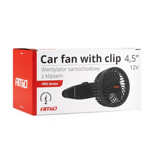 Amio - ΑΝΕΜΙΣΤΗΡΑΣ 12V 4,5'' (12,2cm) ΜΕ ΦΙΣ ΑΝΑΠΤΗΡΑ 2 ΤΑΧΥΤΗΤΩΝ & ΜΑΝΤΑΛΑΚΙ PRO SERIES - 1 TEM. (03005/AM)