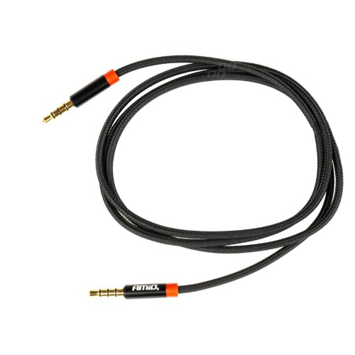 Amio - ΚΑΛΩΔΙΟ ΣΥΝΔΕΣΗΣ AUX MINI JACK>JACK 3,5mm 100cm - 1 TEM. (03269/AM)