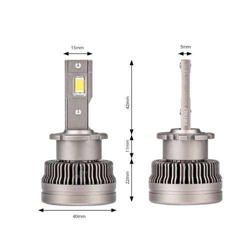 Amio - ΛΑΜΠΕΣ LED ΜΕ ΨΥΚΤΡΑ D2S/D2R 9-16V 70W 6.500K 8600lm XD SERIES - 2 ΤΕΜ. (03311/AM)