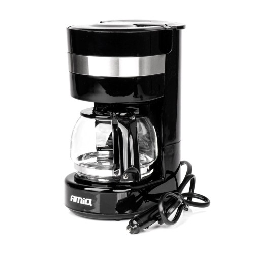 Amio - ΚΑΦΕΤΙΕΡΑ ΦΙΛΤΡΟΥ ΓΙΑ ΓΑΛΛΙΚΟ ΚΑΦΕ 24V 300W 650ML ΜΑΥΡΗ/INOX - 1 TEM. (03234/AM)