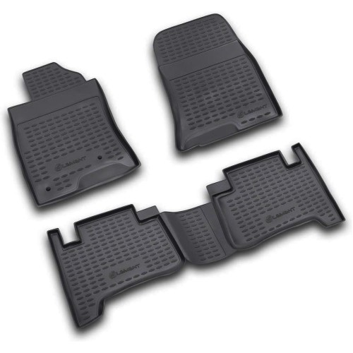 ΠΑΤΑΚΙΑ ΣΕ ΣΚΑΦΗ TPE ΛΑΣΤΙΧΟ ΓΙΑ TOYOTA LAND CRUISER PRADO 2003-2009  ΣΕ ΑΝΘΡΑΚΙ ΣΚΟΥΡΟ ΓΚΡΙ ΧΡΩΜΑ NOVLINE - 4 ΤΕΜ.