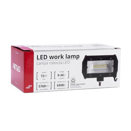 Amio - ΠΡΟΒΟΛΕΑΣ ΕΡΓΑΣΙΑΣ WORKING LAMP 24xSMD LED 72W 9-36V 5760lm 6500K 135x75x55mm AWL35 - 1 TEM. (03246/AM)