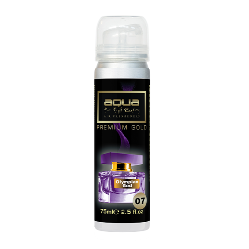 Aqua - ΑΡΩΜΑΤΙΚΟ ΑΥΤΟΚΙΝΗΤΟΥ ΣΕ ΣΠΡΕΙ (SPRAY) ΜΕ ΑΡΩΜΑ OLYMPIAN GOD PREMIUM GOLD SERIES 75ml AQUA - 1 TEM. (10-801/AQ)