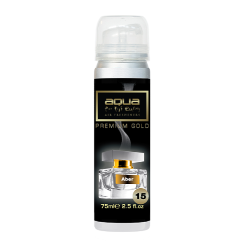 Aqua - ΑΡΩΜΑΤΙΚΟ ΑΥΤΟΚΙΝΗΤΟΥ ΣΕ ΣΠΡΕΙ (SPRAY) ΜΕ ΑΡΩΜΑ ABER PREMIUM GOLD SERIES 75ml AQUA - 1 TEM. (10-890/AQ)