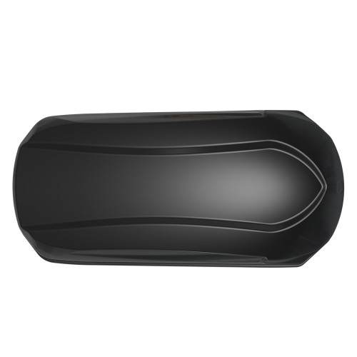 Menabo - Μπαγκαζιέρα Οροφής Satellite 600 Duo Black με T-track σε Μαύρο Γυαλιστερό Χρώμα από ABS Πλαστικό με Διαστάσεις 197,6x94,1x46,7 cm - 1 Τεμ. (14280/MB)