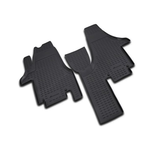 ΠΑΤΑΚΙΑ ΣΕ ΣΚΑΦΗ TPE ΛΑΣΤΙΧΟ ΓΙΑ VW TRANSPORTER T5 04/2003+  ΣΕ ΜΑΥΡΟ ΧΡΩΜΑ NOVLINE - 2 ΤΕΜ.