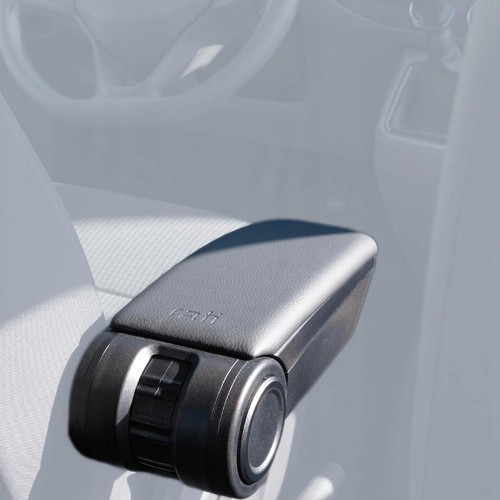 Ολοκληρωμένος Τεμπέλης Καθίσματος ARMSTER 3 PLUG & PLAY για Dacia Duster LHD 2018-2019 (με Εργοστασιακό Υποβραχιόνιο) από Πλαστικό και Vegan Δέρμα σε Μαύρο Χρώμα RATI - 1 τεμ.