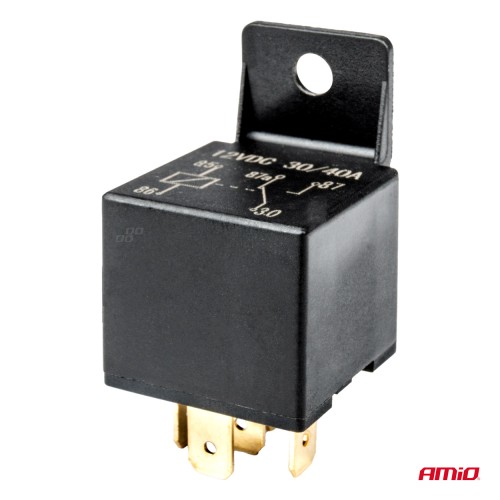 Amio - ΡΕΛΕ 12V 40A 5 ΕΠΑΦΩΝ ΓΙΑ ΑΥΤΟΜΑΤΑ ΦΩΤΑ ΗΜΕΡΑΣ/ΣΥΝΑΓΕΡΜΟ ΑΥΤΟΚΙΝΗΤΟΥ/ΚΛΕΙΔΑΡΙΑ ΑΝΑΦΛΕΞΗΣ - 1 TEM. (03509/AM)