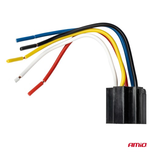 Amio - ΡΕΛΕ ΜΕ ΚΑΛΩΔΙΩΣΗ 12V 40A 5 ΕΠΑΦΩΝ ΓΙΑ ΑΥΤΟΜΑΤΑ ΦΩΤΑ ΗΜΕΡΑΣ/ΣΥΝΑΓΕΡΜΟ ΑΥΤΟΚΙΝΗΤΟΥ/ΚΛΕΙΔΑΡΙΑ ΑΝΑΦΛΕΞΗΣ - 1 TEM. (03510/AM)