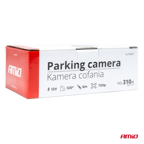 Amio - ΚΑΜΕΡΑ ΟΠΙΣΘΟΠΟΡΕΙΑΣ 12V LED ΜΕ NYΧΤΕΡΙΝΗ ΛΗΨΗ ΒΙΔΩΤΗ HD-310 IR - 1 TEM. (03531/AM)