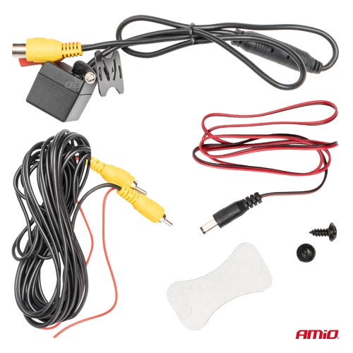 Amio - ΚΑΜΕΡΑ ΟΠΙΣΘΟΠΟΡΕΙΑΣ 12V 720pHD ΜΕ ΡΥΘΜΙΣΗ ΚΛΙΣΗΣ ΤΕΤΡΑΓΩΝ HD-340 - 1 TEM. (03537/AM)