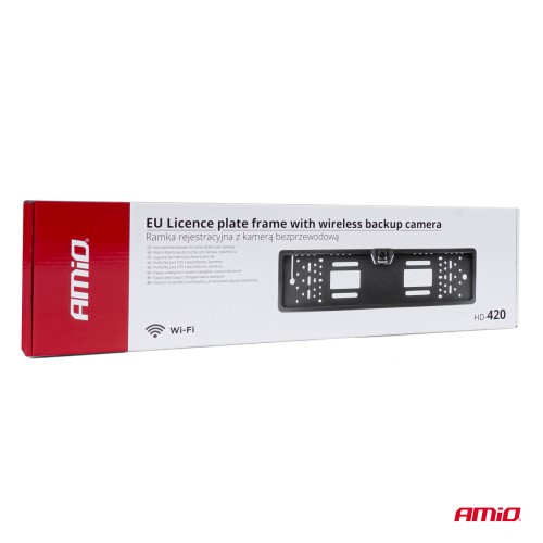 Amio - ΚΑΜΕΡΑ ΟΠΙΣΘΟΠΟΡΕΙΑΣ 12V ΑΣΥΡΜΑΤΗ (WIFI) ΜΕ ΔΥΝΑΤΟΤΗΤΑ ΣΥΝΔΕΣΗΣ ΣΕ SMARTPHONE (IOS/ANDROID) HD-410 - 1 TEM. (03539/AM)