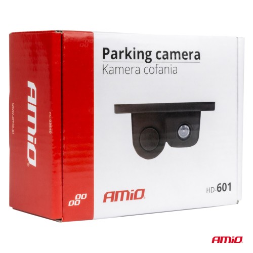 Amio - ΚΑΜΕΡΑ ΟΠΙΣΘΟΠΟΡΕΙΑΣ 12V ΜΕ ΑΙΣΘΗΤΗΡΑ ΣΤΑΘΜΕΥΣΗΣ ΚΑΙ ΒΟΜΒΗΤΗ/ ΕΓΧΡΩΜΗ ΜΕ ΑΝΑΛΥΣΗ ΟΘΟΝΗΣ 720pHD - 1 TEM. (03540/AM)