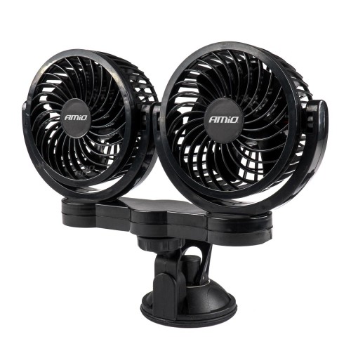 Amio - ΑΝΕΜΙΣΤΗΡΑΣ ΔΙΠΛΟΣ 24V 2χ4''(10,8cm) ΜΕ ΦΙΣ ΑΝΑΠΤΗΡΑ 2 ΤΑΧΥΤΗΤΩΝ ΜΕ ΒΕΝΤΟΥΖΑ PRO SERIES - 1 ΤΕΜ. (03011/AM)