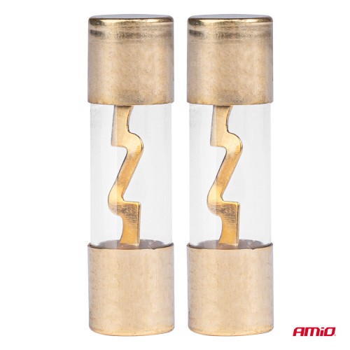 Amio - ΑΣΦΑΛΕΙΕΣ ΓΥΑΛΙΝΕΣ AGU AGU 80A 38x10,3mm - 2 ΤΕΜ. (03488/AM)