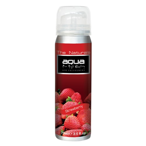 Aqua - ΑΡΩΜΑΤΙΚΟ ΑΥΤΟΚΙΝΗΤΟΥ ΣΕ ΣΠΡΕΙ (SPRAY) ΜΕ ΑΡΩΜΑ ΦΡΑΟΥΛΑ (STRAWBERRY) FRUITS SERIES 75ml AQUA - 1 TEM. (10-209/AQ)