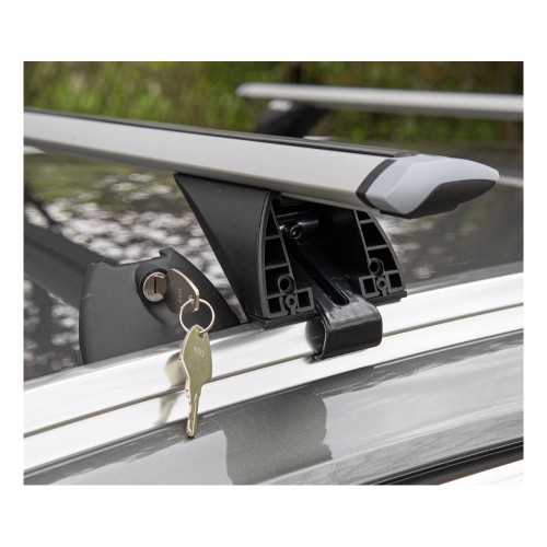 Amio - ΜΠΑΡΕΣ ΑΛΟΥΜΙΝΙΟΥ CRR-03 UNIVERSAL ΓΙΑ ΟΧΗΜΑΤΑ ME FLUSH RAILING 120cm - 2 ΤΕΜ. (03151/AM)