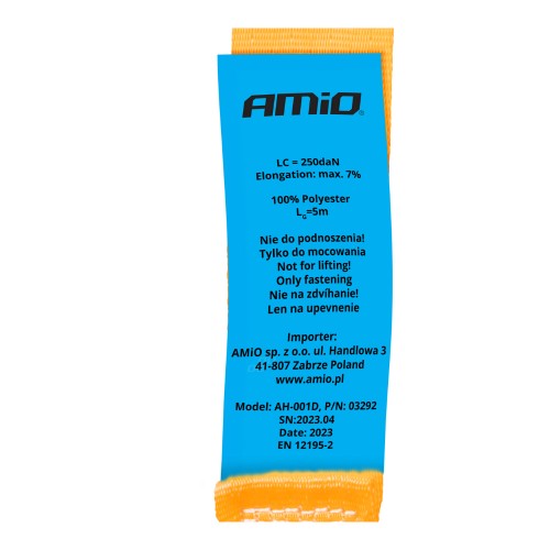 Amio - ΙΜΑΝΤΑΣ ΔΕΣΙΜΑΤΟΣ 25mm/500cm ΠΟΡΤΟΚΑΛΙ - 1 ΤΕΜ. (03292/AM)