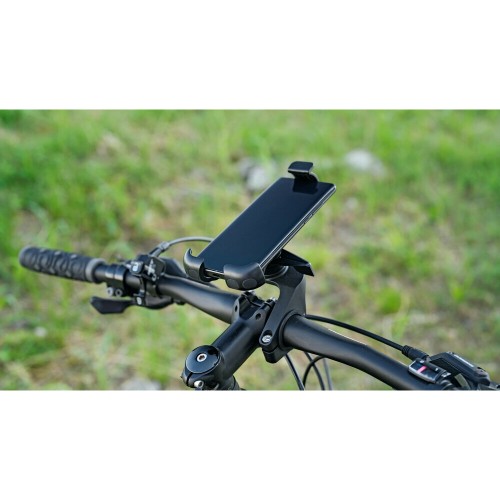 Διπλή Βάση Στήριξης Κινητού και Action Camera Out Front της σειράς Titan Optiline για Τιμόνι Μηχανής ή Ποδηλάτου με διάμετρο από 22 mm έως 35 mm με 3D αντικραδασμικό σύστημα dampener και σύστημα Duolock 2.0, συμβατή με Θήκες ή Αντάπτορες Κινητού Optiline